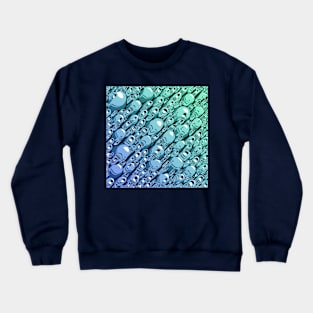Turquoise Abstract Crewneck Sweatshirt